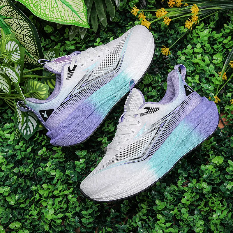 Playboy Low Top Running Shoes Women's White/Blue Purple-6