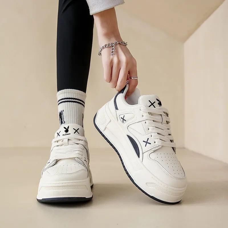 Playboy Low Top Skateboard Shoes Women's-9