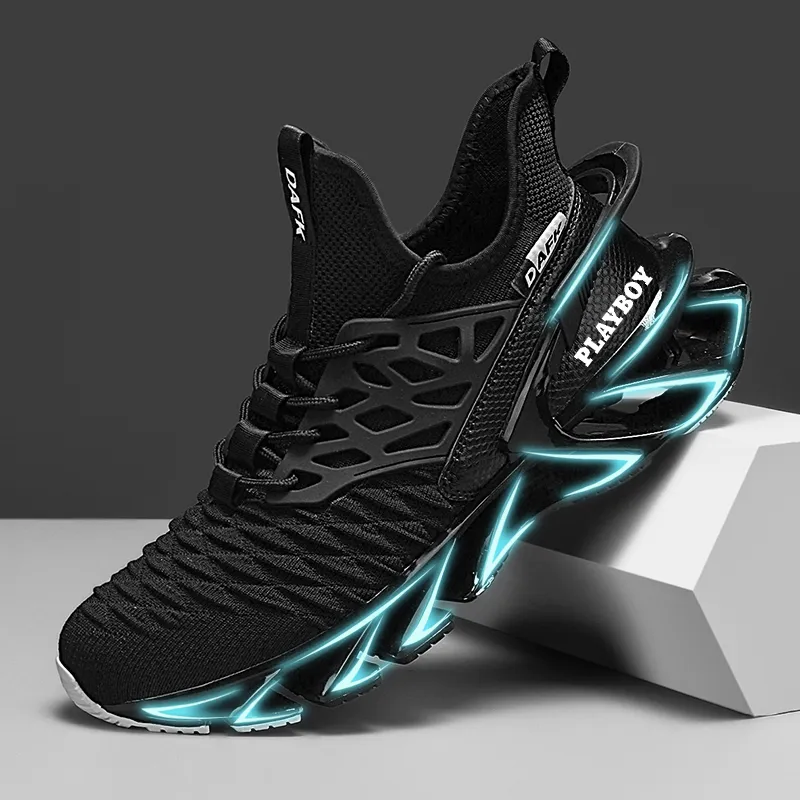 Playboy Running Shoes Men Low Top Black/White-2