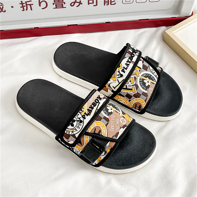 Playboy Slip Resistant, Odor Resistant, Abrasion Resistant, Quick Dry, Antibacterial Cushioning Slide Slippers Women's-7