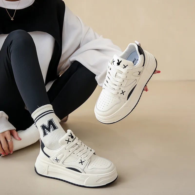 Playboy Low Top Skateboard Shoes Women's-7