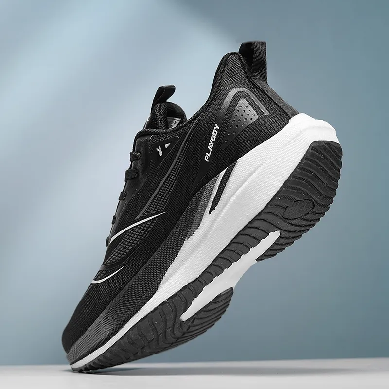 Playboy Low Top Running Shoes Men's Black Box-8