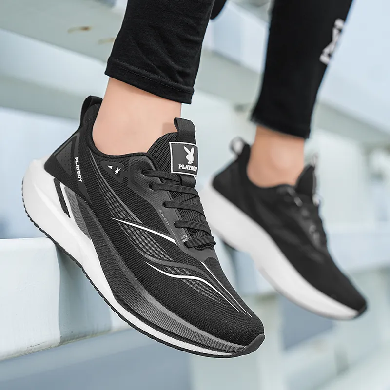Playboy Low Top Running Shoes Men's Black Box-10