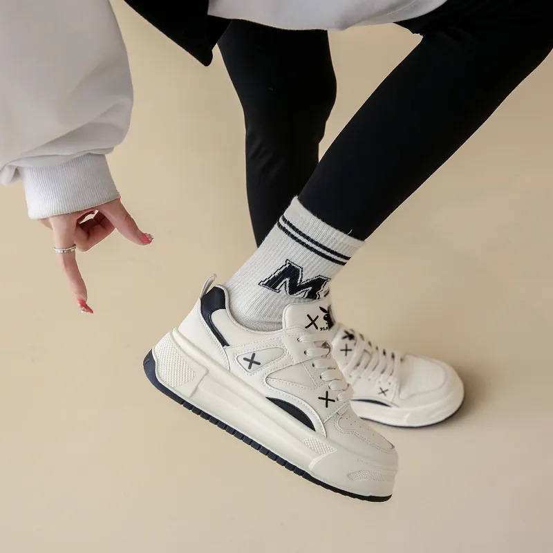Playboy Low Top Skateboard Shoes Women's-8