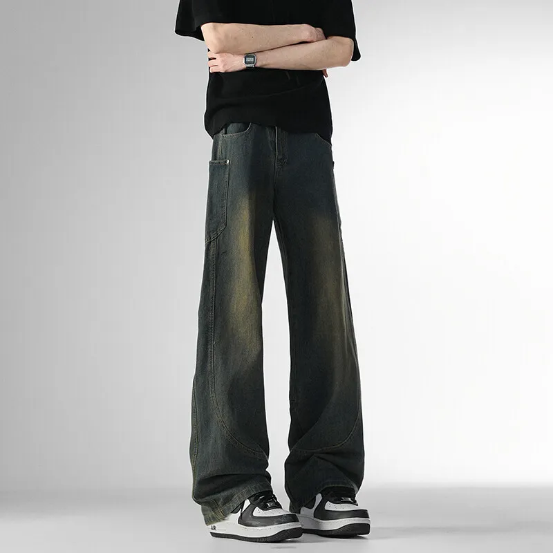 ARCANEFUNK Jeans Unisex Yellow Mud Blue-2