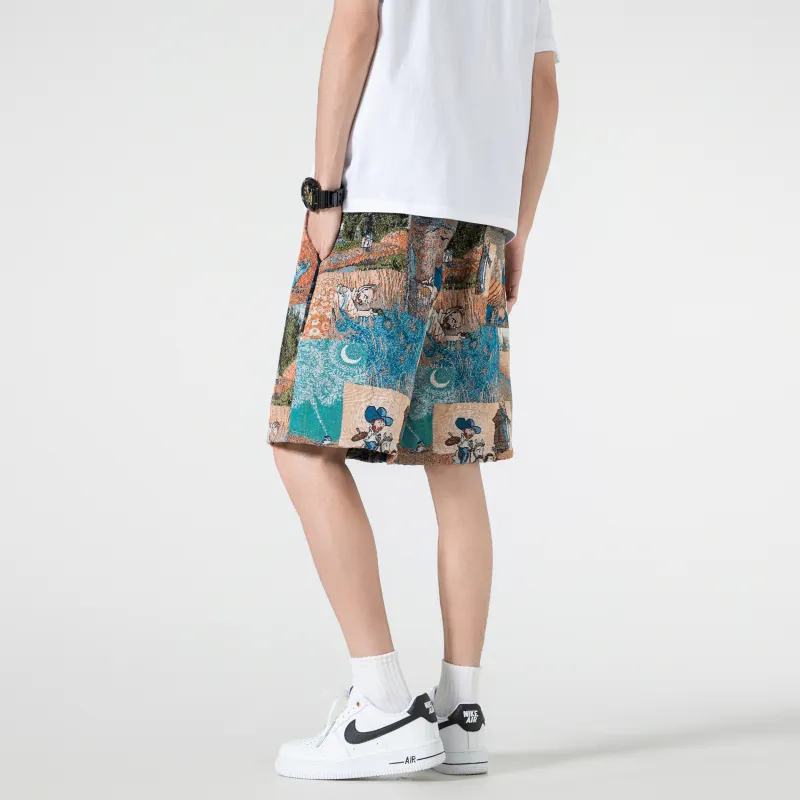 ARCANEFUNK Casual Shorts Unisex Van Dyke Brown-3