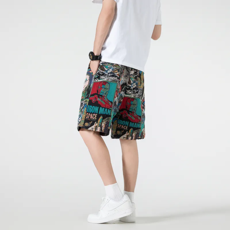 ARCANEFUNK Casual Shorts Unisex Málaga Green-2