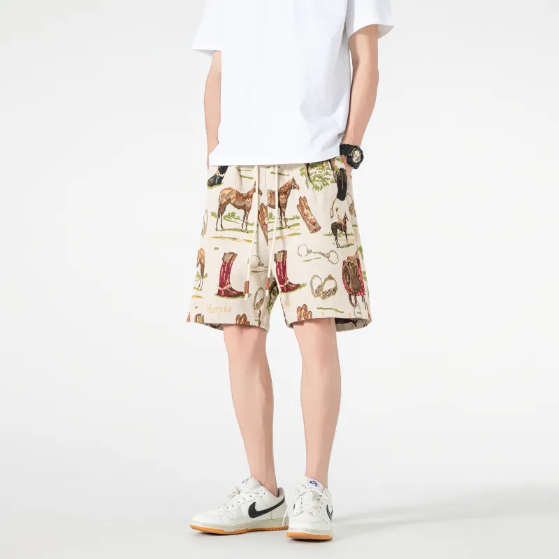 ARCANEFUNK Casual Shorts Unisex Seychelles Apricot-2