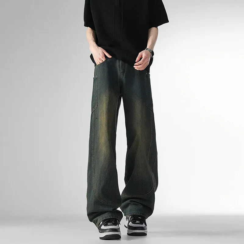 ARCANEFUNK Jeans Unisex Yellow Mud Blue-3
