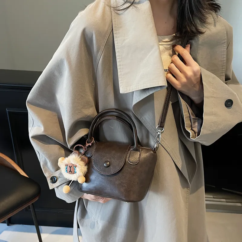 Three Ducklings PU Handbag Women's Ecru/Black/Dark Coffee/Coffee-15