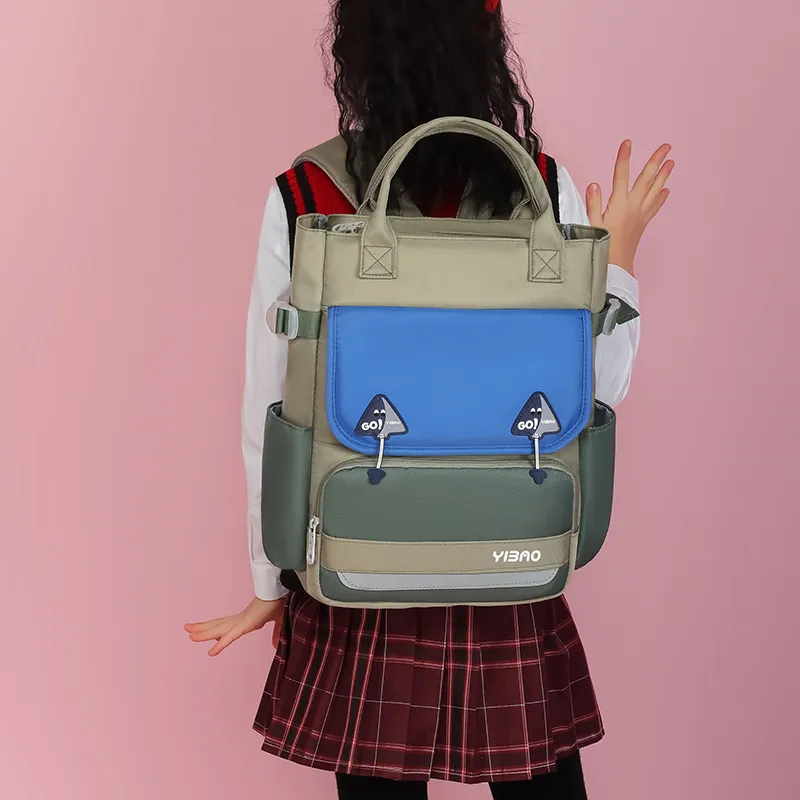 Three Ducklings Oxford Backpack Women's Pink/Blue/Green/Gray/Violet-4