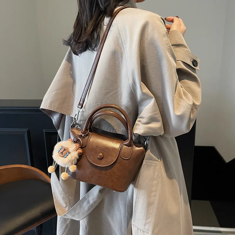 Three Ducklings PU Handbag Women's Ecru/Black/Dark Coffee/Coffee-9