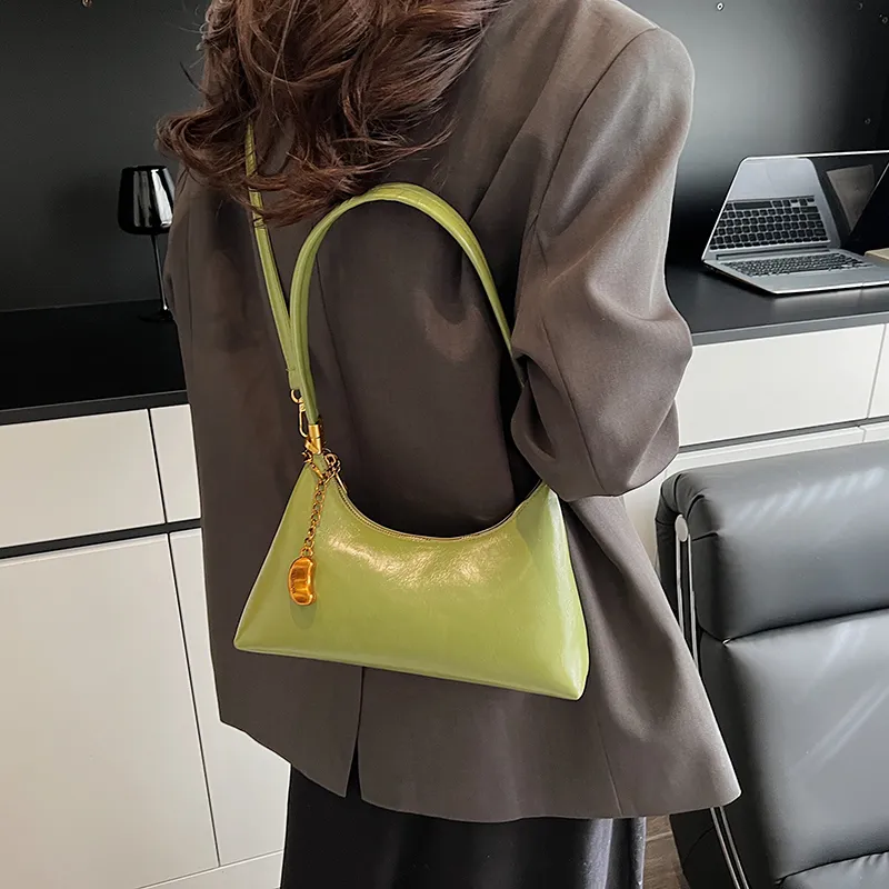 Three Ducklings PU Crossbody Bag Shoulder Bag Women's Ecru/Pink/Khaki/Green/Red/Black-13