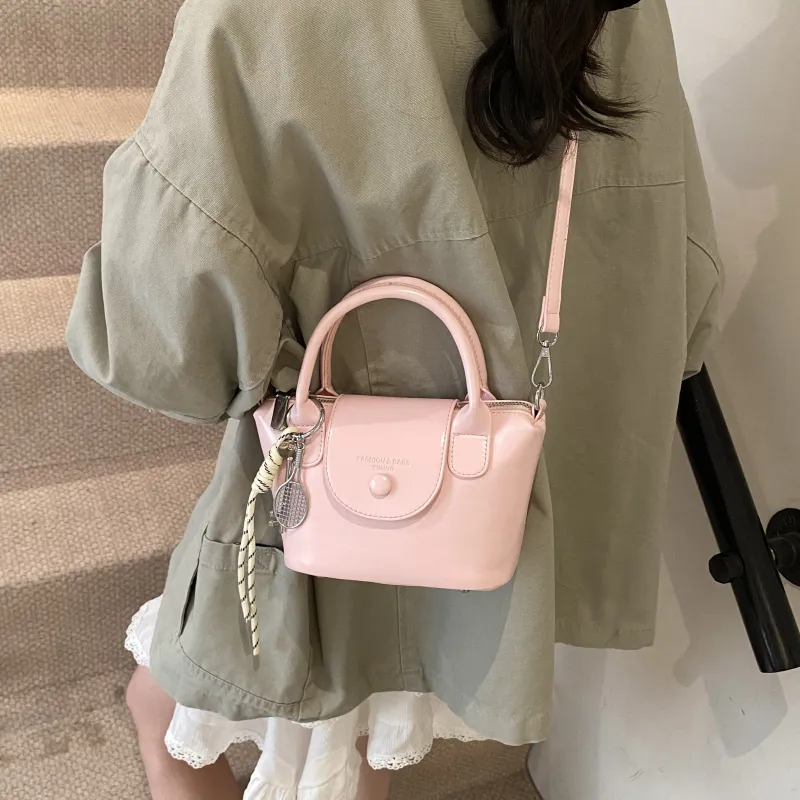 Three Ducklings PU Handbag Women's Ecru/Black/Pink/Brown-14