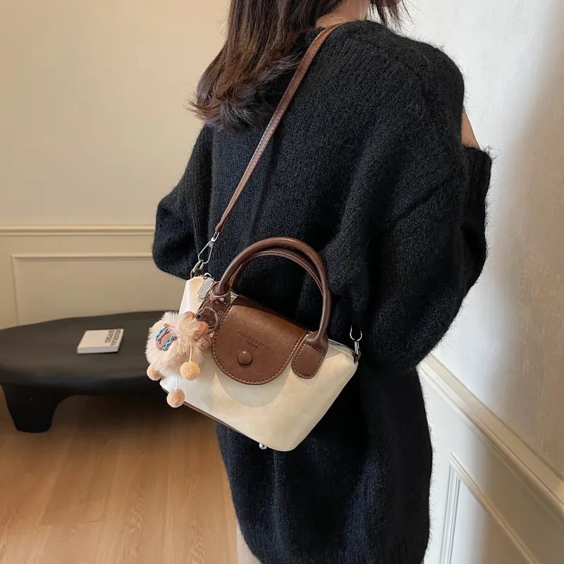 Three Ducklings PU Handbag Women's Ecru/Black/Dark Coffee/Coffee-5