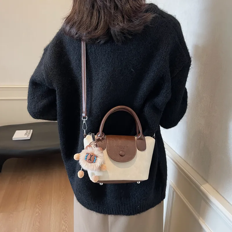 Three Ducklings PU Handbag Women's Ecru/Black/Dark Coffee/Coffee-6