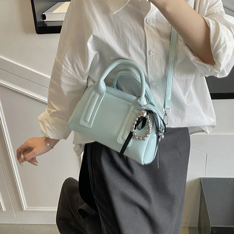 Three Ducklings PU Handbag Regular Women's Ecru/Silver/Black/Pink/Green-19