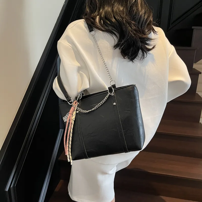 Three Ducklings PU Tote Bag Shopping Bag Shoulder Bags Women's Multicolor-10