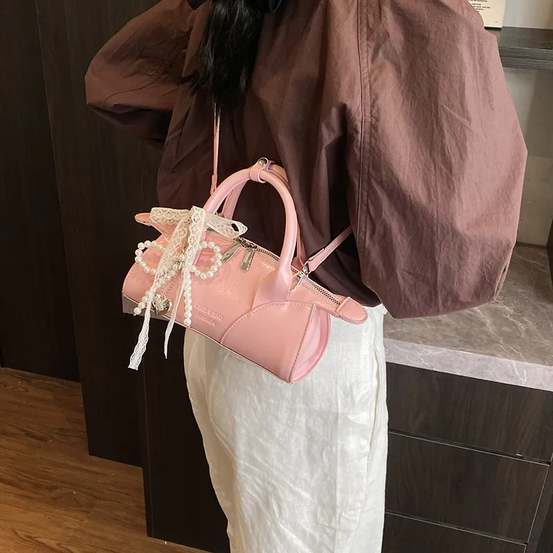 Three Ducklings PU One Shoulder Handbag Women's Multicolor-7
