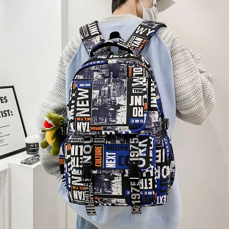 Three Ducklings Nylon Backpack Regular Unisex Multicolor-14