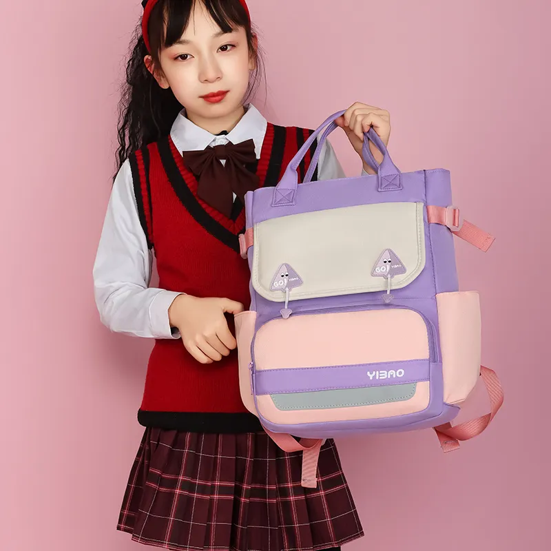 Three Ducklings Oxford Backpack Women's Pink/Blue/Green/Gray/Violet-8