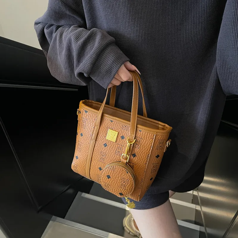 Three Ducklings PU Handbag Women's Ecru/Pink/Brown-9