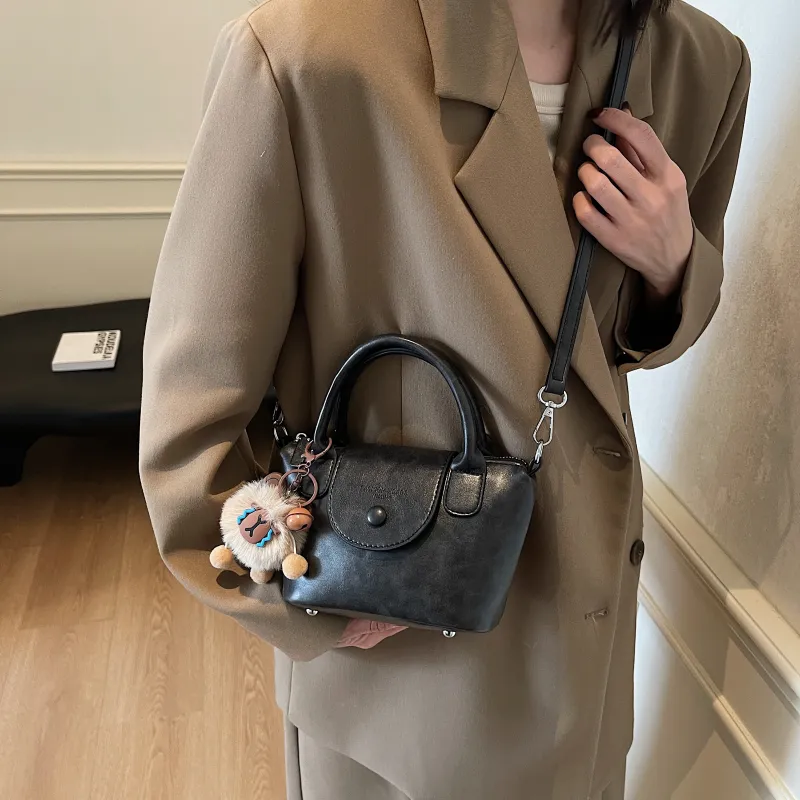 Three Ducklings PU Handbag Women's Ecru/Black/Dark Coffee/Coffee-3