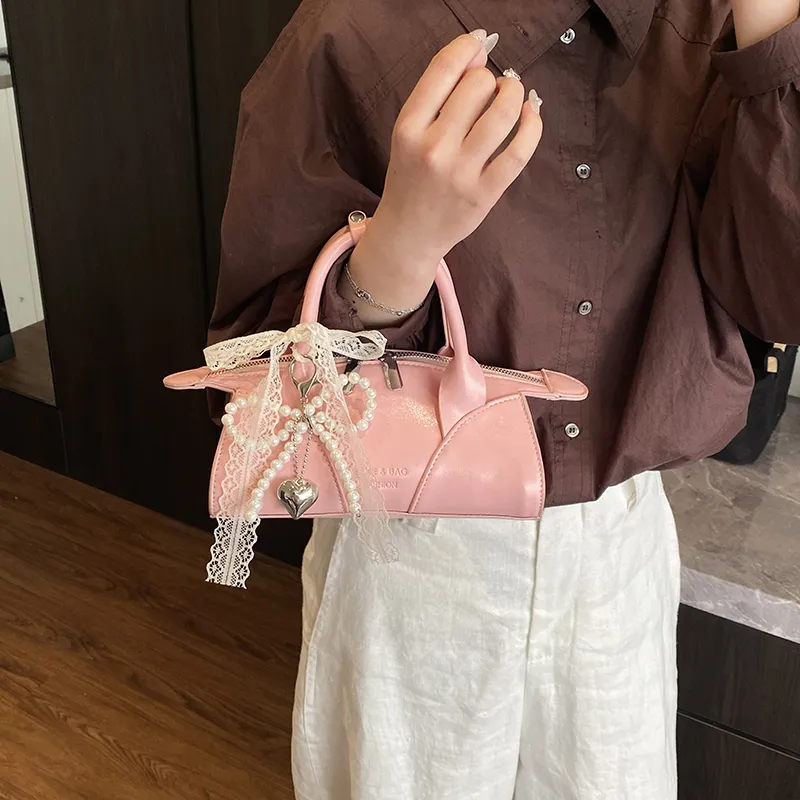 Three Ducklings PU One Shoulder Handbag Women's Multicolor-5