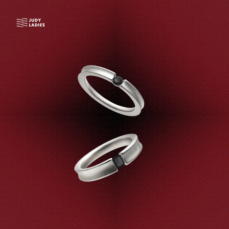 JUDY LADIE'S S925 Silver Rings Unisex-2