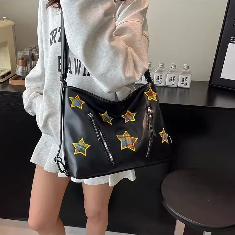 TTaG．baG PU Backpack Regular Women's Green/Blue/Black/White-8
