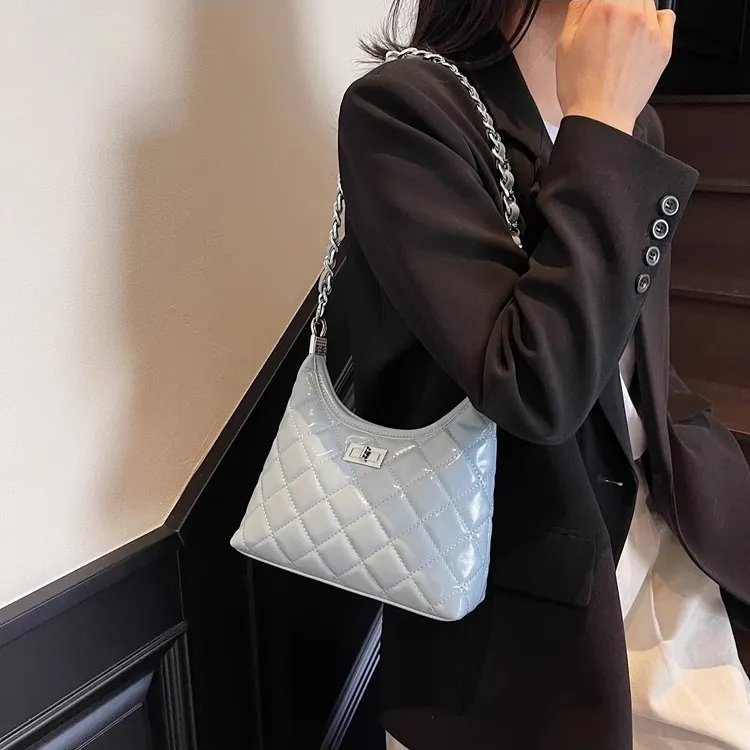 TTaG．baG PU Shoulder Bag Women's Blue/Pink-1