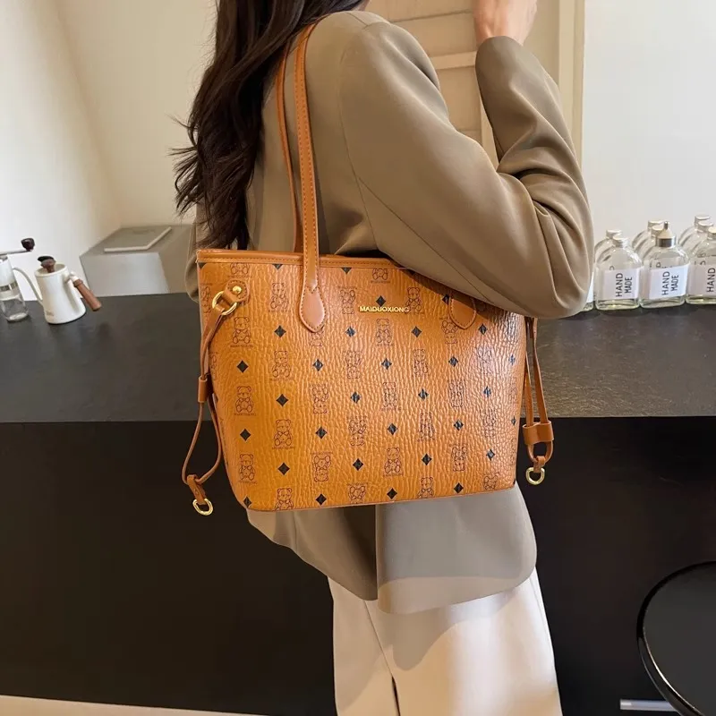 TTaG．baG PU Tote Bag Shopping Bag Crossbody Bag Shoulder Bag Women's Black/White/Pink/Brown/Black White-7