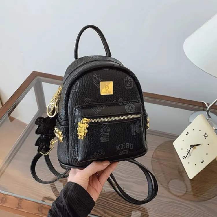 TTaG．baG PU Backpack Women's White/Pink/Brown/Black-15