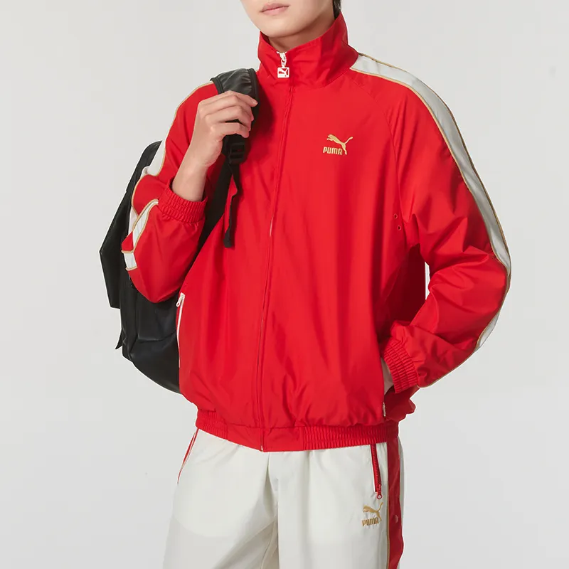 PUMA Casual Sportswear Men Set Red Top+White Bottom-2