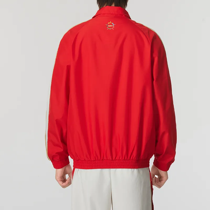 PUMA Casual Sportswear Men Set Red Top+White Bottom-4