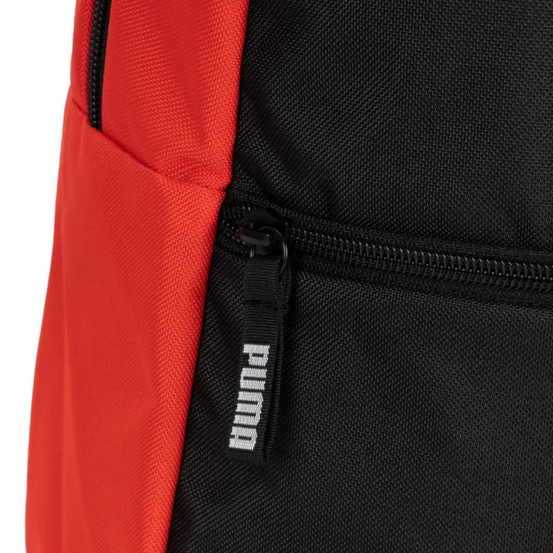 PUMA Fabric Backpack Medium Size Men's Black & Red-7