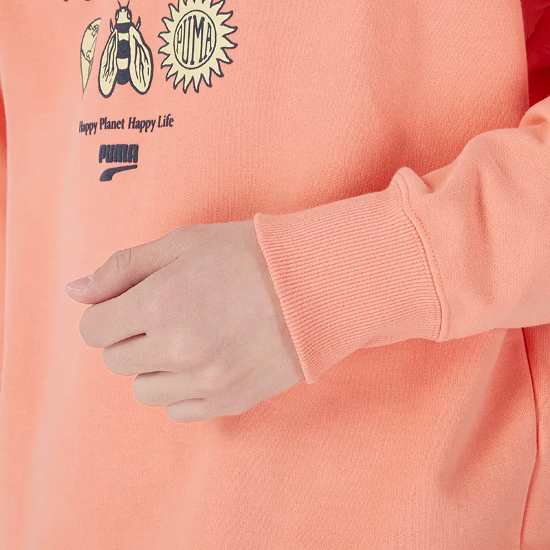 PUMA Sweatshirts Men Peach Pink-3