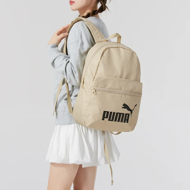 PUMA Fabric Backpack Medium Size Unisex Roasted Almond-2