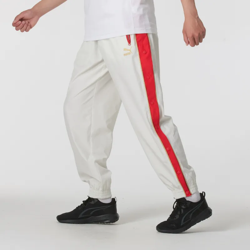 PUMA Casual Sportswear Men Set Red Top+White Bottom-5