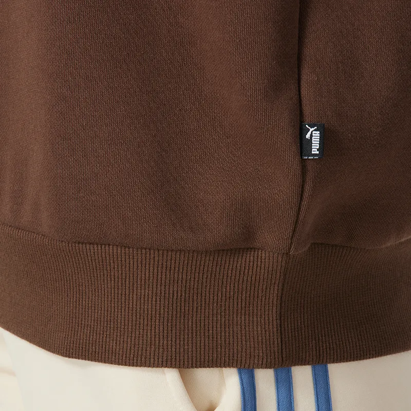 PUMA Sportstyle Collection Women's Basics Collection FW24 Sweatshirt Women's Coffee Brown-5