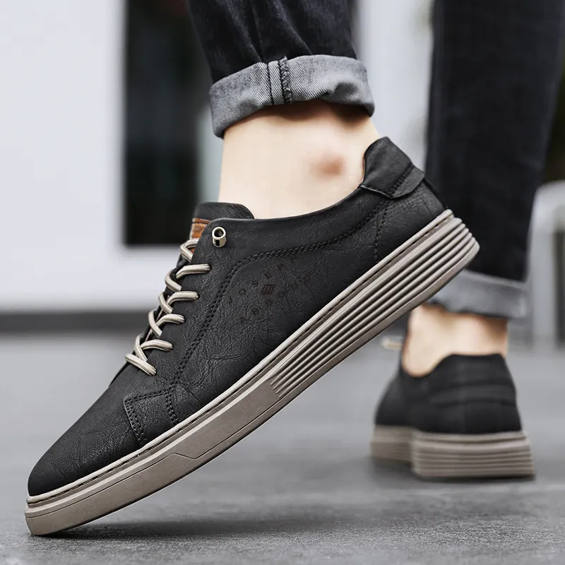 JOSEPH ABBOUD Coverage Slip-Resistant Cushioning Wear-Resistant Lightweight Breathable Low-Top Skateboard Shoes Men's-4