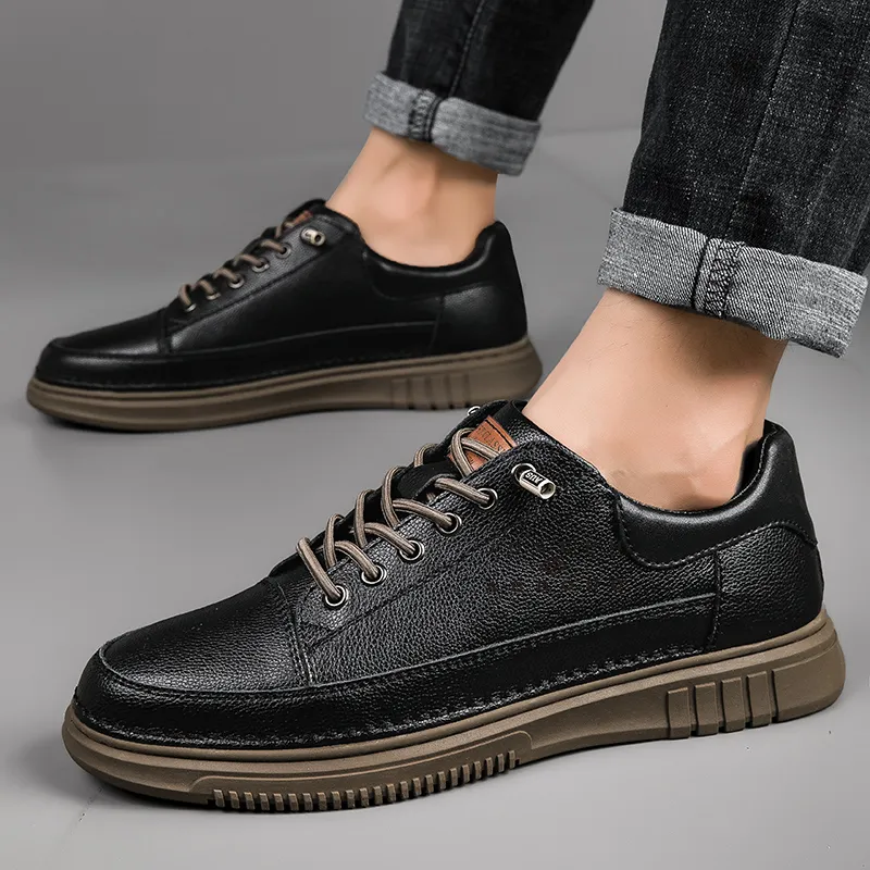 JOSEPH ABBOUD Slip-Resistant Cushioning Wear-Resistant Balance Lightweight Breathable Low-Top Skateboard Shoes Men's-4
