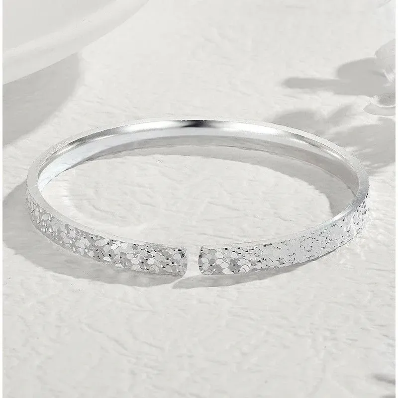 QIANSHIYINXIANG S999 Fine Silver Sterling Silver Bracelets Women's-3