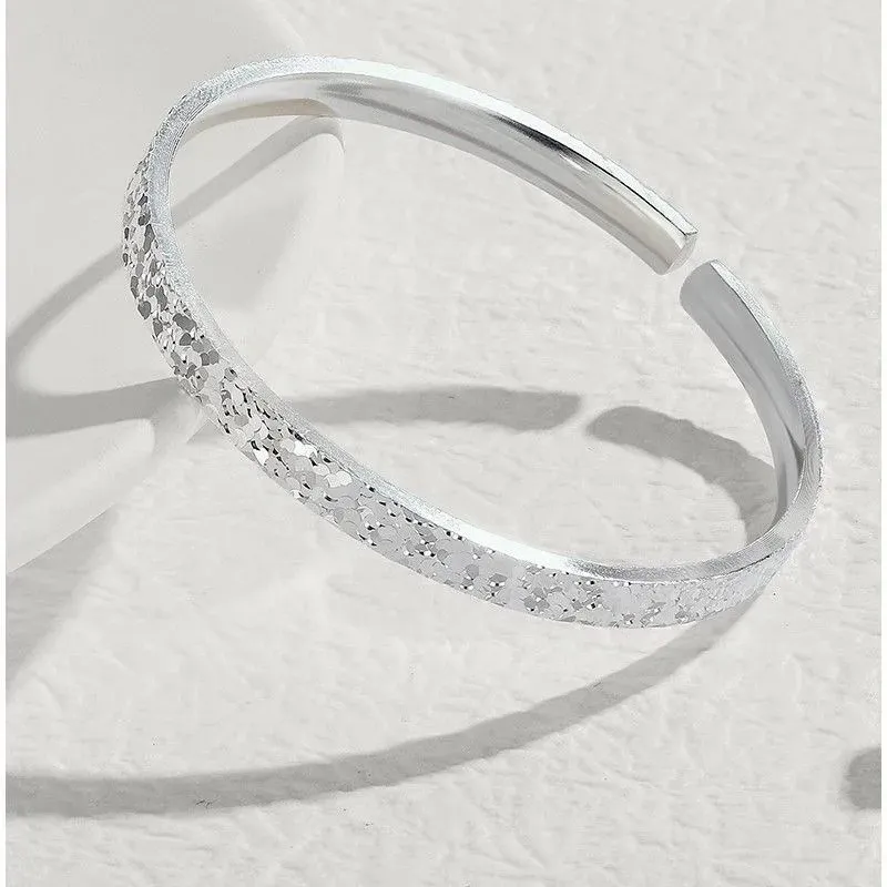 QIANSHIYINXIANG S999 Fine Silver Sterling Silver Bracelets Women's-2