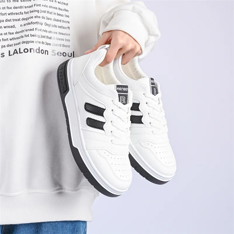 Humanism 1986 Skateboard Shoes Men Low Top White Red/White Black-14