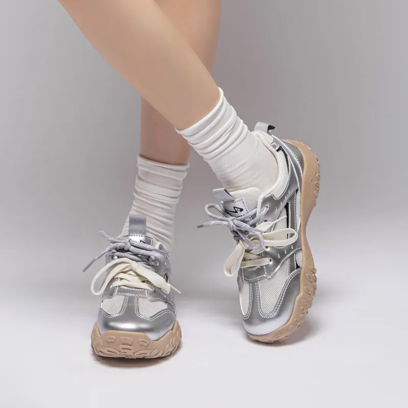 Humanism 1986 Breathable Lightweight Height Increasing Low Top Casual Shoes Women's-19