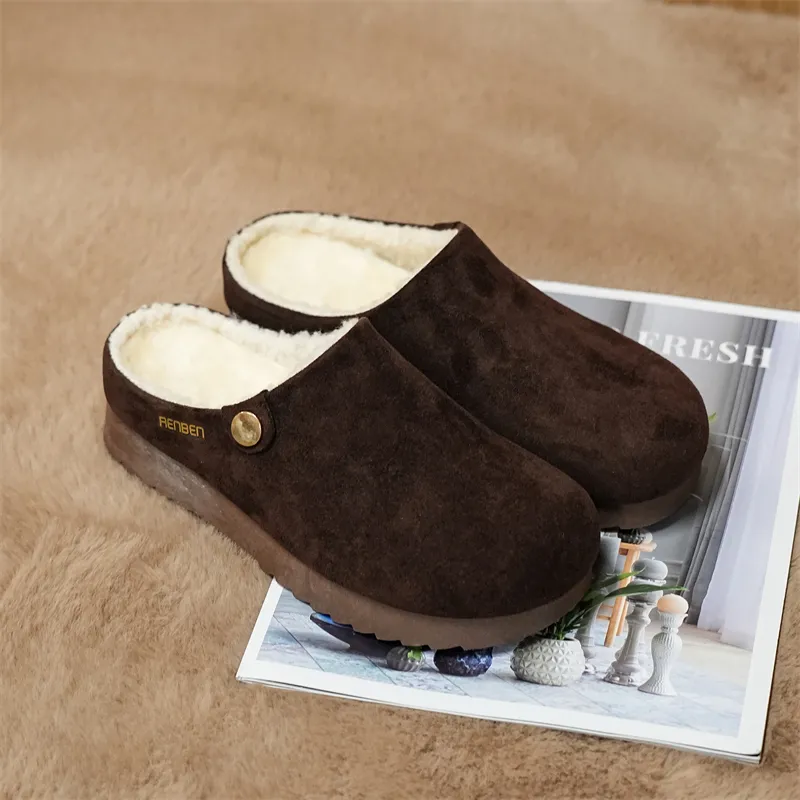 Humanism 1986 Multi Layer Sole Closed Toe Slippers Women's-3