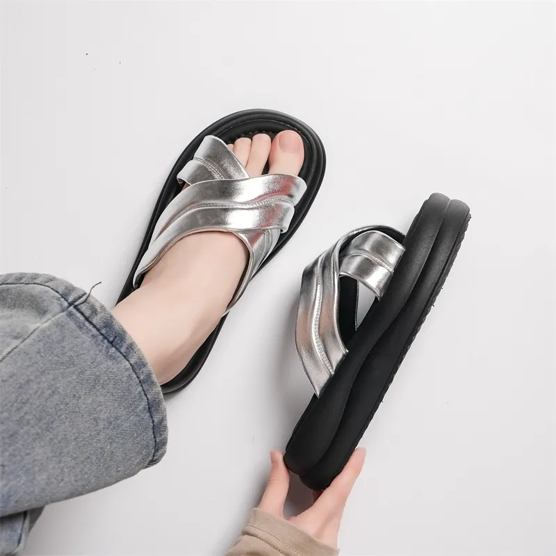 Humanism 1986 PVC Polyvinyl Chloride Abrasion Resistant Massage Slide Slippers Women's-8