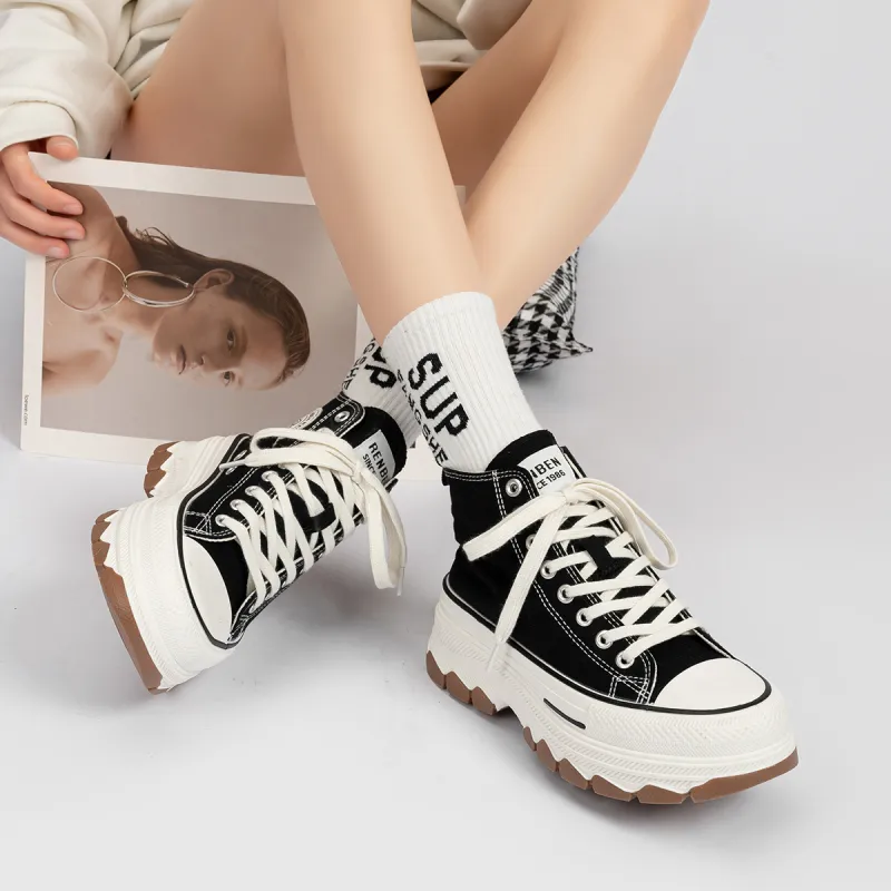 Humanism 1986 High Top Canvas Shoes Women's-2