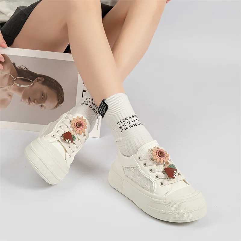 Humanism 1986 Lightweight Breathable Height Increasing Low Top Skateboard Shoes Women's-5